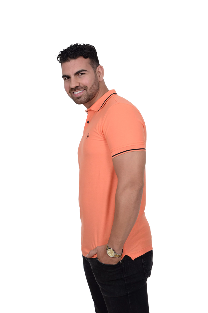 Camiseta Polo Coral 001Q