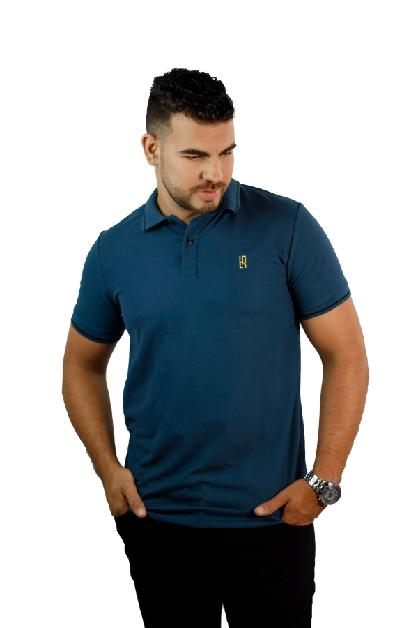 Camiseta Polo Petroleo 001M